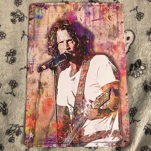 Chris Cornell wall art metal sign Soundgarden Audioslave
